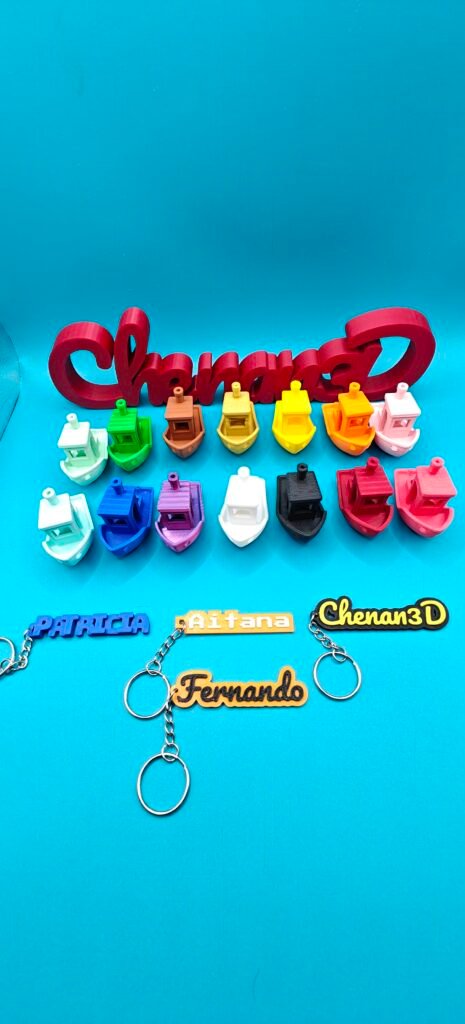 Llaveros personalizados de nombres impresos en 3d por chenan 3d